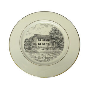 Vintage Cannon Ball House Battle of Springfield Collector's Plate 1961 Limited